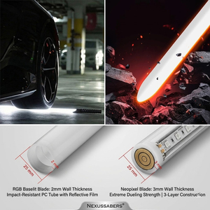 <span class=keywords><strong>Sabre</strong></span> <span class=keywords><strong>laser</strong></span> de <span class=keywords><strong>luxe</strong></span> Stellan Gios avec poignée en métal, garde transversal, <span class=keywords><strong>sabre</strong></span> <span class=keywords><strong>laser</strong></span> Pixel Xeno4.0, mouvement fluide, épée <span class=keywords><strong>laser</strong></span> lourde pour duels, collection - Product Image 3