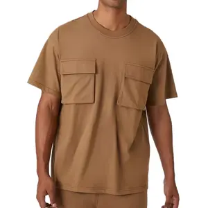 cropped boxy fit men's t-shirtwear tee shirt Custom Colorblock Drawstring Streetwear Cotton Sweat Shorts For Men