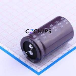 ตัวเก็บประจุแบบอิเล็กโทรไลต์อะลูมิเนียมแบบ Snap-in รุ่น LSG821M2W--A3560 ชนิด Through hole (THT) ขนาด D35xL60 มม. 820uF 20% 450V ขา 10 มม. - Product Image 1