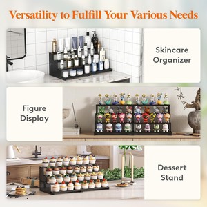 Acrylic Multi Layer Display Rack 3 Tier Wall Mounted Shelf For Perfume Figurine Organizer Plastic Storage Stand - Product Image 5