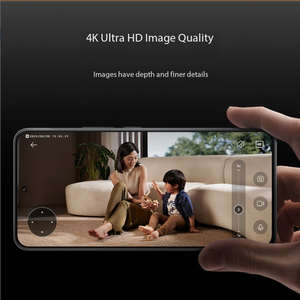 Caméra de sécurité intérieure intelligente avec zoom 4x, zoom hybride 9x, 4K Ultra HD, détection humaine par IA, vision nocturne, fonction Pan-Tilt - Product Image 4
