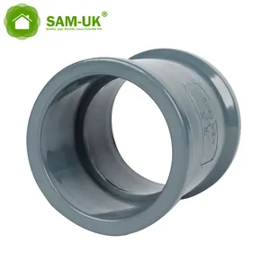 Factory forged customizable size wholesale straight type water heater fitting plastic pipe pvc coupling fittings grey