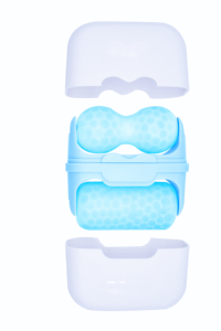 Nhà Máy Giá Da Làm Mát Du Lịch Trên Khuôn Mặt Con Lăn Đóng Băng Băng V + Hình Dạng Phẳng Đỏ Giảm 2 Trong 1 Băng Con Lăn - Product Image 6