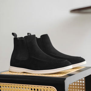 Botas Planas Elásticas para Mujer al por Mayor de Fábrica, Botas Planas de Invierno en Oferta, Botas Chelsea Planas para Mujer - Product Image 4