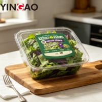 Étiquette personnalisée en rouleau pour emballage de légumes biologiques, étiquette pour boîte de salade fraîche, produits cultivés en serre sans pesticides, adhésif