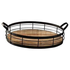 Plateaux de service multi-pièces en bois de haute qualité Maximus International, style Art Déco, pour cuisine, salle à manger, et comme accessoires décoratifs de vanité - Product Image 1