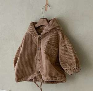 Vestes et vêtements d'extérieur pour bébé en velours côtelé 100% coton, confortables, doux pour la peau, unisexes, séchage rapide, hiver - Product Image 3