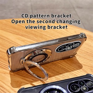 เคสกันกระแทกใสพร้อมขาตั้งแม่เหล็กสำหรับ Honor <span class=keywords><strong>200</strong></span> 100 90 80 70 60 50 Pro  ซิลิโคนนิ่ม ป้องกันกล้อง ฝาหลัง - Product Image 3