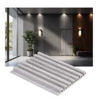 Panneau mural en charbon de bambou, type persiennes modernes pour intérieur, avec rainures, pour hôtel