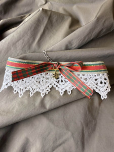 Kalung Hewan Peliharaan dengan Liontin Salju Berenda Elegan dan Baru - Product Image 4