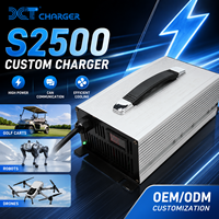 Chargeur de batterie personnalisé pour chariot de golf, robot, drone, Li-ion, plomb-acide, CAN Bus -25~45 ℃   Usine de refroidissement à air forcé