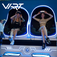Cinéma VR, meilleures ventes, VART, 2 sièges, chaise VR 9D, simulateur d'œuf 9D, jeu de cinéma, chaise VR en forme d'œuf