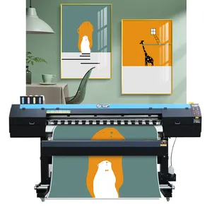 LETOP 1,6 M 1,8 M Impresora de inyección de tinta digital de formato ancho Máquina de impresión de pegatinas con i3200 Eco Solvent Printer Plotter Machine