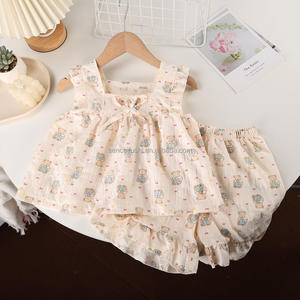 Conjunto <span class=keywords><strong>de</strong></span> Verano Informal para Niñas <span class=keywords><strong>de</strong></span> 11 Años, Modelo D2080, con Estampado <span class=keywords><strong>de</strong></span> <span class=keywords><strong>Nubes</strong></span>, <span class=keywords><strong>Ropa</strong></span> para el Hogar, Transpirable, Falda y Pantalones Cortos Coreanos <span class=keywords><strong>de</strong></span> Dos Piezas - Product Image 2