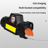 Faro LED recargable profesional COB + linterna de luz de trabajo USB magnética para acampar al aire libre caza correr