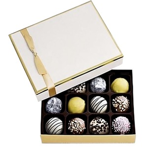 Caja de Trufas de Chocolate Surtidas <span class=keywords><strong>Godiva</strong></span> Chocolatier para Cumpleaños, Regalo Gourmet para Mujeres y Hombres, Cesta de Regalo con Dulces, Caja de Chocolate en Papel - Product Image 1