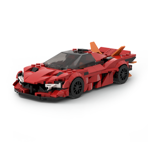 MOC M03050A Speed City Car Champion Racer Classic Supercar Building <b>Blocks</b> Brick Racing Super Technique Creative Garage DIY Set - Product Image 2