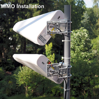 Antenne directionnelle large bande MIMO double 700-4500 MHz LTE 2G 3G 4G 5G, antenne Yagi à montage fixe, kit complet de booster de réseau