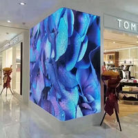 Interior P3 576*576Mm Gabinete de hierro simple Anuncio comercial Pantalla LED Pantalla de publicidad interior
