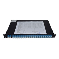 100GHz 0.8nm Dwdm multiplexeur Dwdm Mux Demux 19 1U Rack mount 40ch Aawg dwdm multiplexeur