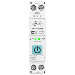 Interruptor Inteligente WIFI TUYA 1 - 63A 1P, Medidor <span class=keywords><strong>de</strong></span> Energía, Interruptor <span class=keywords><strong>de</strong></span> Circuito, Relé <span class=keywords><strong>de</strong></span> Protección Contra Fugas <span class=keywords><strong>de</strong></span> Voltaje y Corriente, Corte L+N 220V - Product Image 1