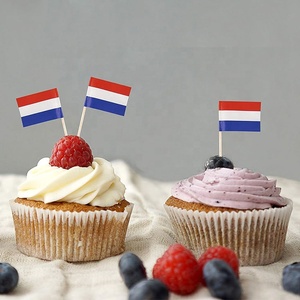 Hà Lan tăm cờ Hà Lan mini nhỏ cupcake Topper cờ gỗ Picks - Product Image 5