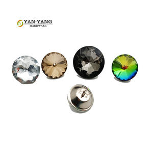 Boutons décoratifs YANYANG pour tête <span class=keywords><strong>de</strong></span> <span class=keywords><strong>lit</strong></span> <span class=keywords><strong>de</strong></span> canapé, meubles muraux, 20 mm, 22 mm, boutons en verre, Botones Tapiceria - Product Image 3