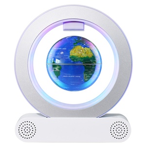 <span class=keywords><strong>Carte</strong></span> ronde du <span class=keywords><strong>monde</strong></span> globe flottant à lévitation <span class=keywords><strong>magnétique</strong></span> rotative pour décoration de bureau éducation enfants avec haut-parleur bluetooth - Product Image 1