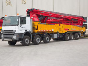 Nouvelle pompe à béton sur camion HB62V Chine 62m avec châssis de marque de premier plan - Product Image 5