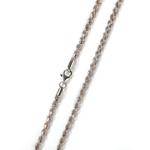 Gioielli raffinati 925 in argento Sterling catena di corda collana donna uomo girocollo clavicola taglio diamante torsione catena 18-24 pollici - Product Image 4