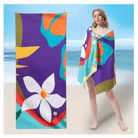 Serviette de plage sans sable en microfibre, fine, séchage rapide, super absorbante, grande, légère, pour les voyages, le sport, la natation, le bain, le yoga