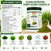 Poudre de Super Aliments Verts Marque Blanche – Complément Alimentaire pour la Santé Digestive, Sans OGM, Végétalien, Sans Gluten, à Base de Plantes, pour Adultes, OEM