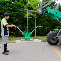 Lève-poids à ventouse électrique portable 200 kg pour travaux de construction routière et de pavage en béton