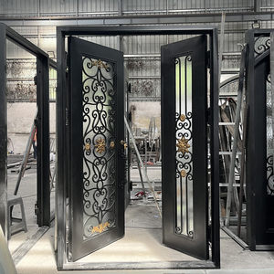 Meilleur Prix Sécurité Européenne <span class=keywords><strong>Entrée</strong></span> Unique Belle <span class=keywords><strong>Porte</strong></span> Portes en Fer <span class=keywords><strong>Entrée</strong></span> Fenêtre en Fer Forgé - Product Image 2