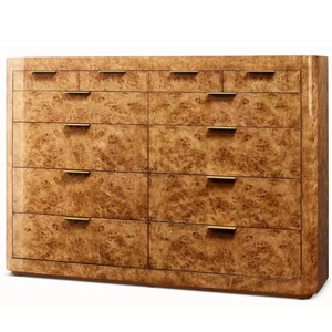 <span class=keywords><strong>Console</strong></span> multimédia en bois de salon de style américain minimaliste moderne couleur bois massif commode à 12 tiroirs <span class=keywords><strong>console</strong></span> multimédia de <span class=keywords><strong>rangement</strong></span> - Product Image 3