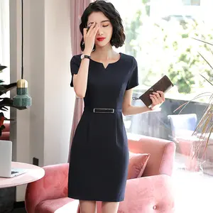 Profesional pour les dames de réception sexy hôtel personnel uniforme longue robe jupes pour les femmes