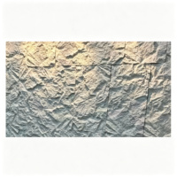 Panneau de pierre artificielle moderne en PU, imitation grès blanc, grande dalle légère, placage flexible, revêtement mural en pierre de culture pour chambre et extérieur