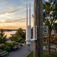 Punto de Acceso Inalámbrico para Exteriores WiFi6 de 1800 Mbps, Doble Banda, IP67, Resistente al Agua, Alimentado por PoE, Largo Alcance, para Granjas, Parques, Villas