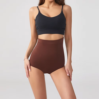 Culottes sculptantes respirantes taille haute, sans couture, amincissantes, taille haute, rehausseur de fesses, shorts lisses amincissants pour les cuisses