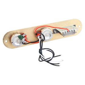 Placa de Control <span class=keywords><strong>Telecaster</strong></span> Grabada Vintage con Perillas de Abulón, Conjunto de Placa de Control Preinstalada para Guitarra Fender Tele, Piezas de Guitarra - Product Image 2