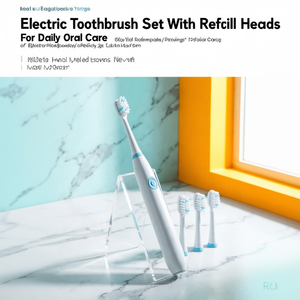 ชุดแปรงสีฟันไฟฟ้าพร้อมหัวแปรงสำรองสำหรับการดูแลช่องปากประจำวัน - Product Image 3