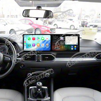Radio Mobil Multimedia Baoshang Dual Layar Sentuh 10.1'' Android 15 untuk Mazda CX-5 CX-8 2016-2021 Dvd GPS Navigasi Carplay