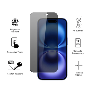 Nuglas <span class=keywords><strong>Film</strong></span> de protection d'écran en verre trempé 2.5D anti-espion 9H anti-rayures pour iPhone 17 Pro Max 16 14 14 <span class=keywords><strong>13</strong></span> - Product Image 5