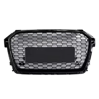 Voiture d'usine A1 S1 8X calandre avant en nid d'abeille ABS RS1 Look gril en maille noir brillant pour Audi A1 S1 2016 2017 2018 2019