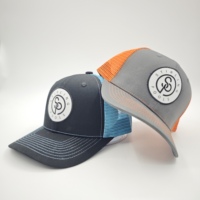Gorras Richardson 112 Clásicas de Moda, Estilo Snapback, Color Gris Jaspeado y Negro, Personalizables, Tipo Trucker, al por Mayor