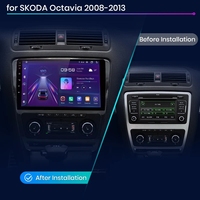 Junsun Touchscreen Auto DVD-Player Radio für Skoda Car Audio Player für Skoda Octavia für Skoda Octavia A5 2008-2013 Head Unit