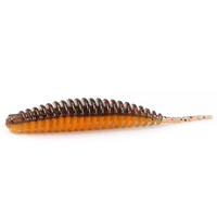 LUTAC 51mm/0.75g Universal New Softworm Leurre de pêche Grub Needle TPE Floating UV Luminous Color Crucian Carp