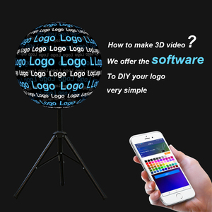 3D trực quan TK-G200 200cm 3066pcs <span class=keywords><strong>Wifi</strong></span> app điều khiển từ xa tường 3D ba chiều quảng cáo hiển thị <span class=keywords><strong>LED</strong></span> Hologram Fan 3D - Product Image 6