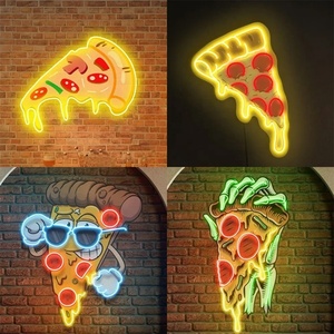 Letrero de neón LED personalizado diseño de logotipo de negocio de tienda pizzería letrero iluminado LED para decoración de pared de tienda - Product Image 5