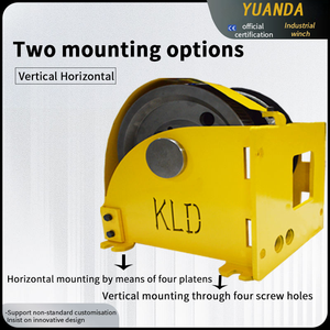 Cabrestantes manuales de cable metálico y con engranaje de tornillo sin fin compacto de 5T / 8T / 10T para entornos marinos, montañosos y de naturaleza salvaje - Product Image 3